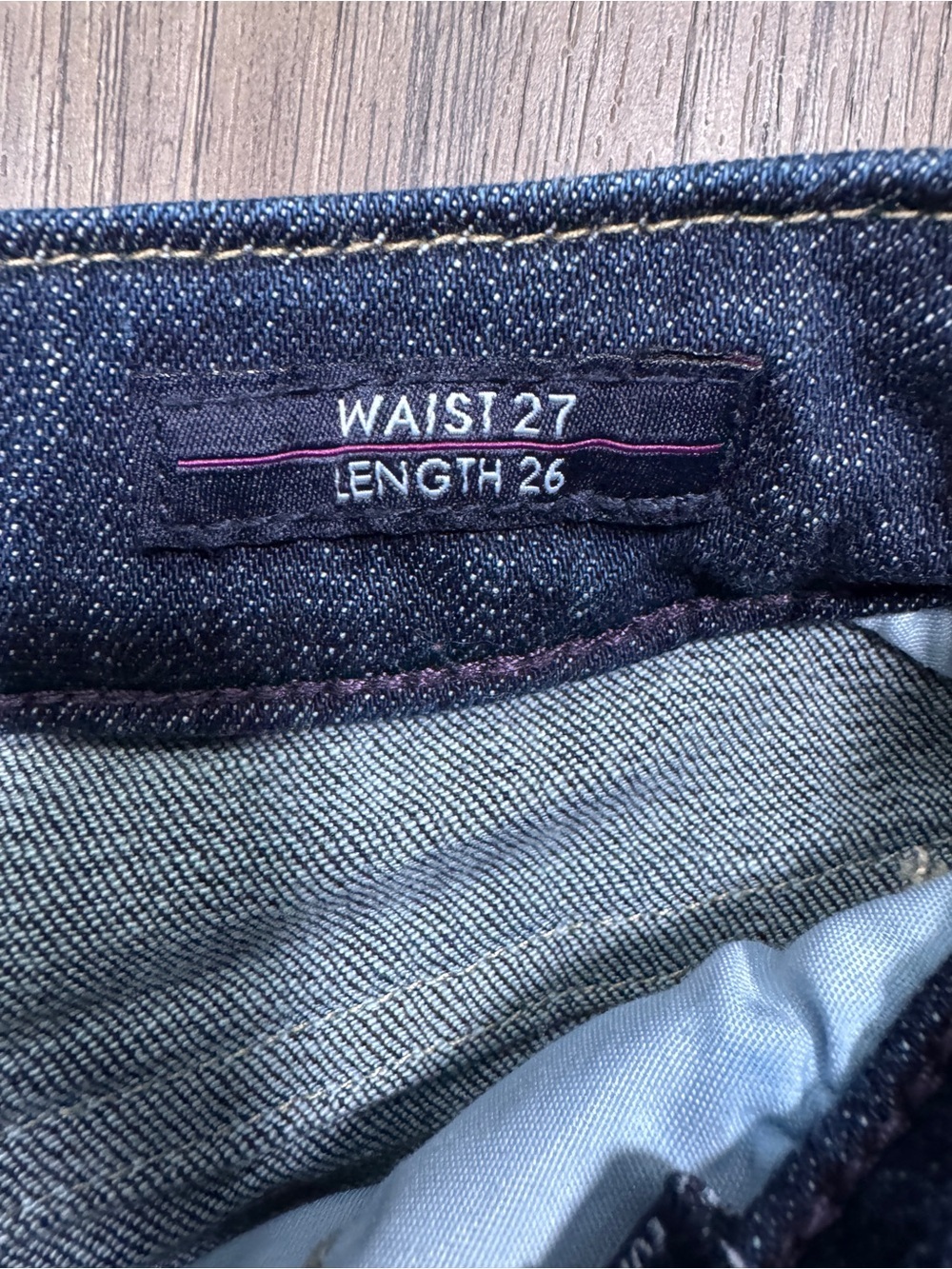 Vigoss THE JAGGER Straight Women's Distressed Button Fly Jeans - Size W27 / L26 - Picture 8 of 14